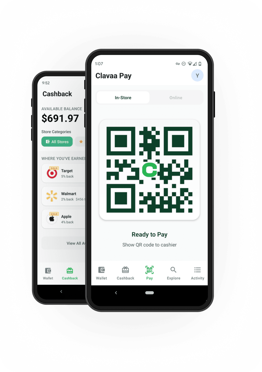 Clavaa Business Loyalty App Interface